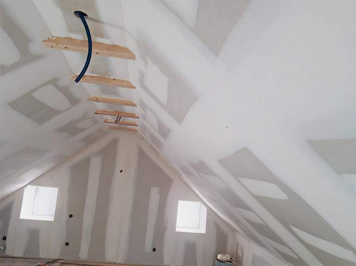 Pose plaques de plâtre plafond Tarn