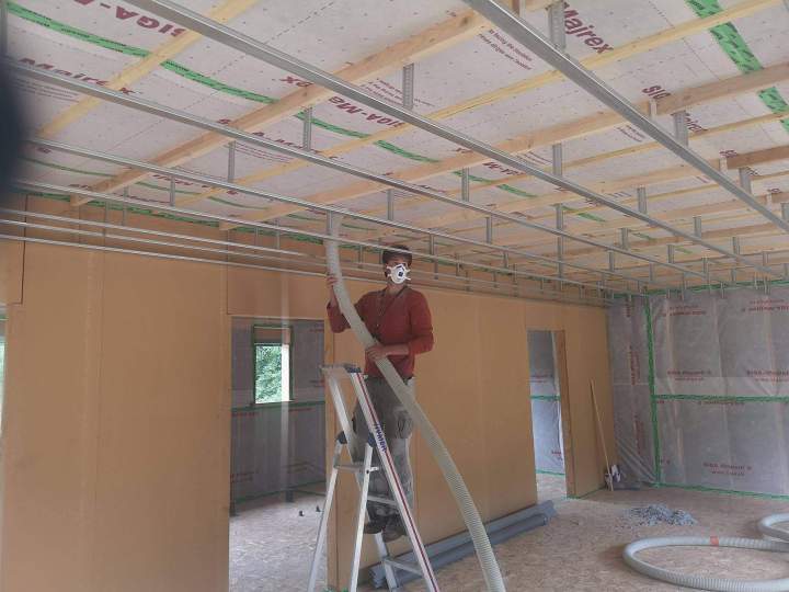 Isolation par insufflation ouate de cellulose en toiture Tarn